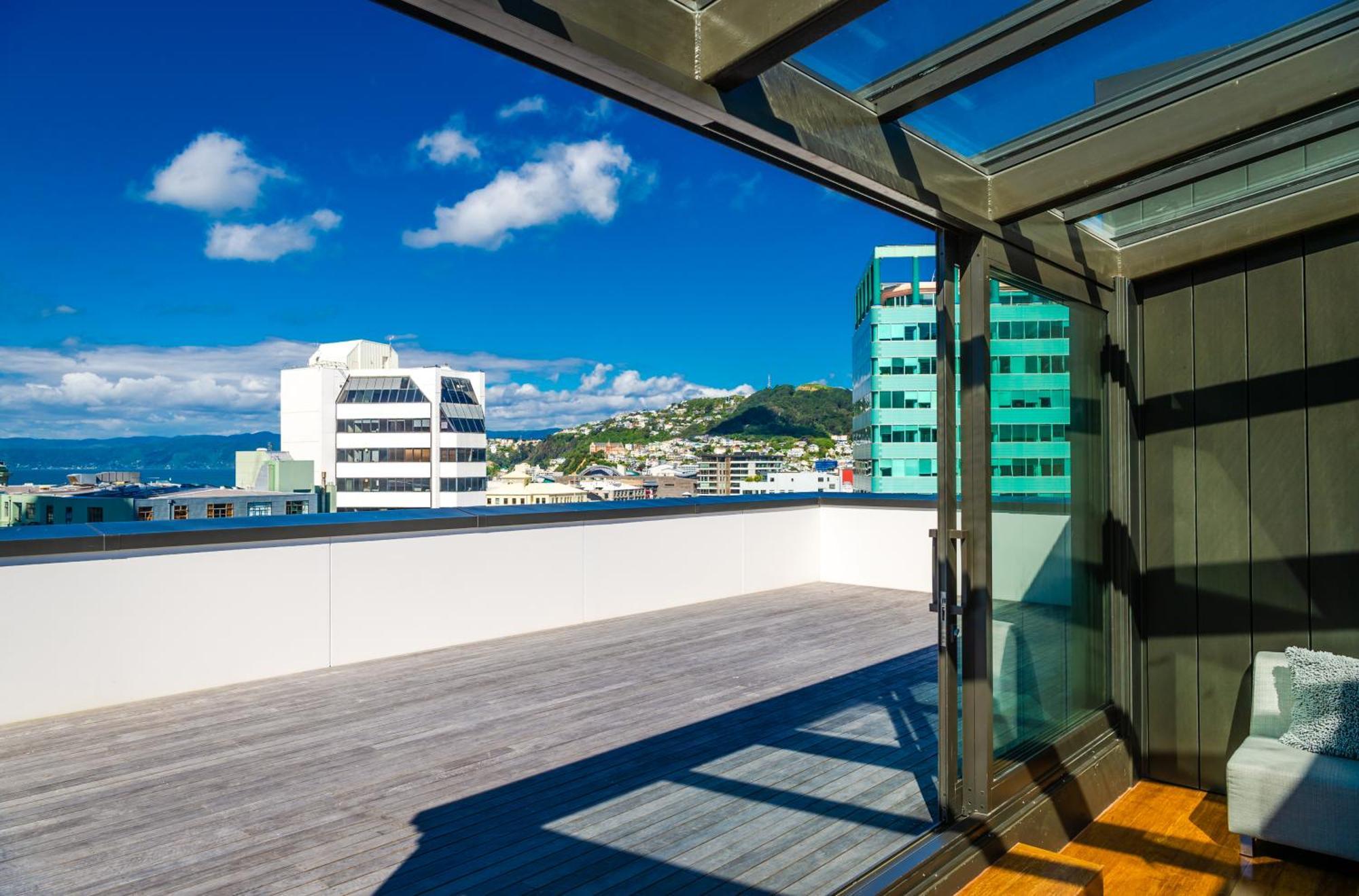 Boulcott Suites Wellington Luaran gambar View from the rooftop